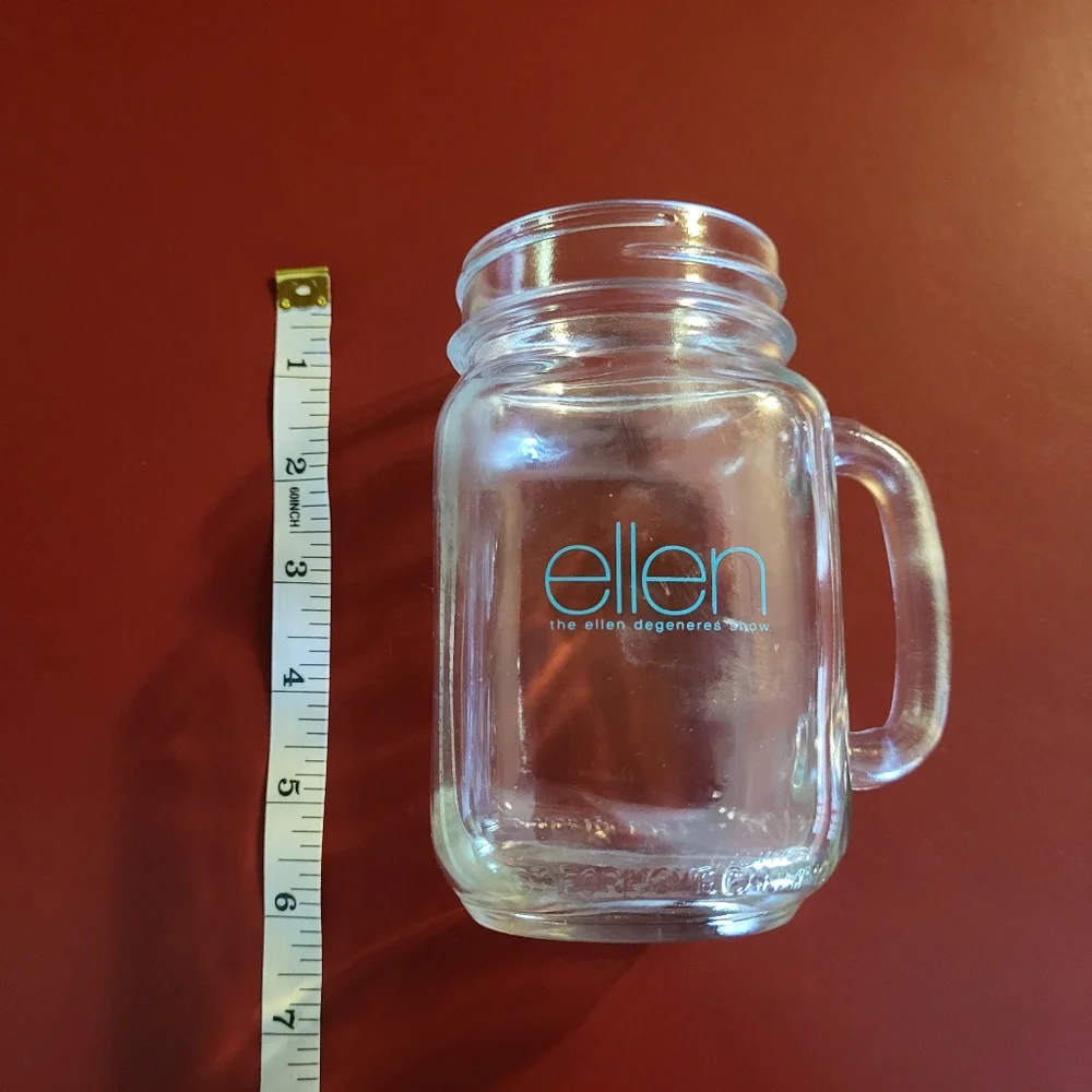 The Ellen Degeneres Show Mason Jar Style Drinking Promotional Glass